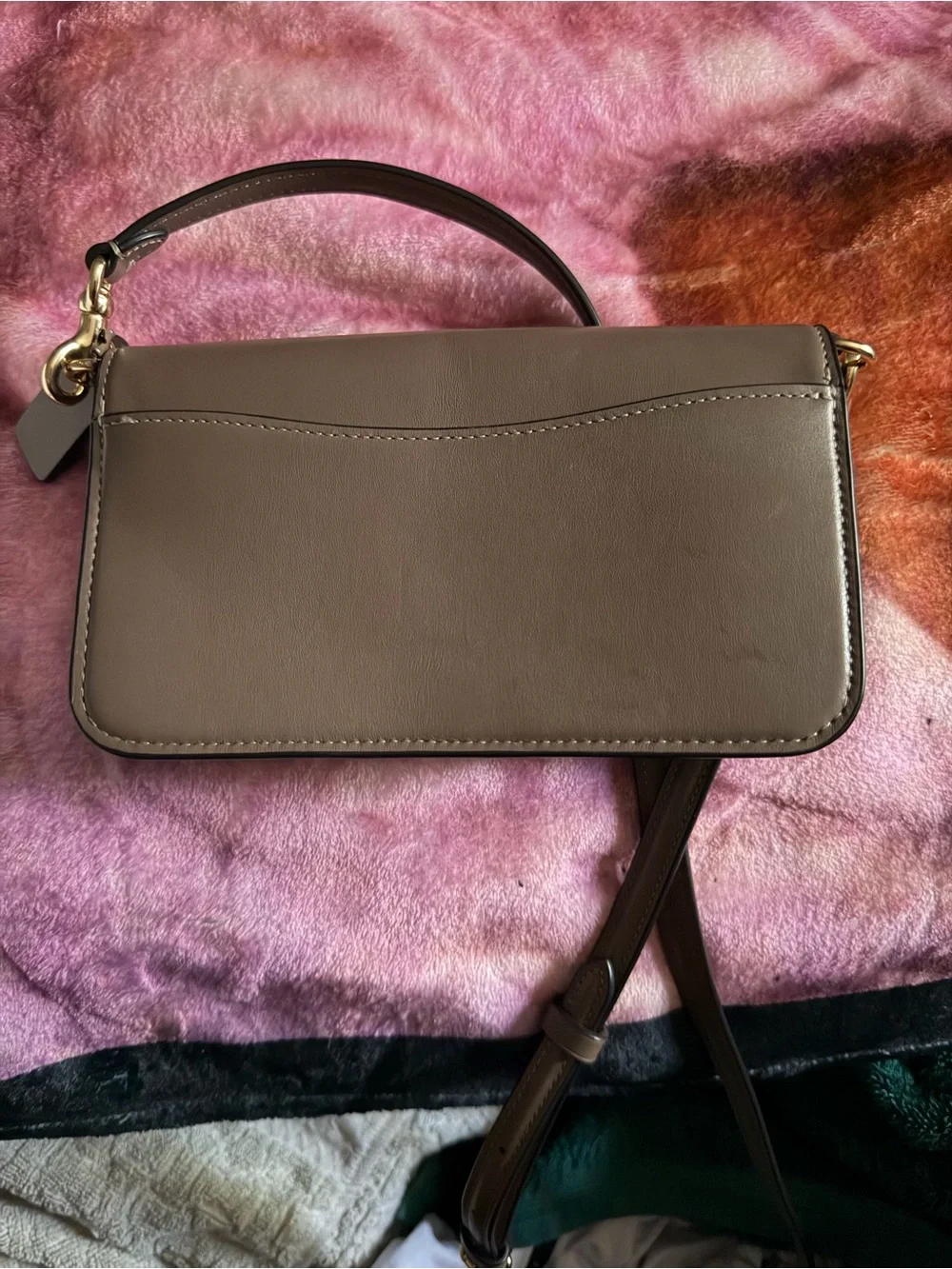Coach Brown Leather Logo Crossbody